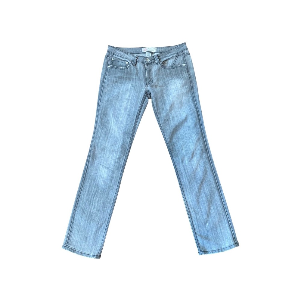 Farlow Jeans Gray Wash Embellished‎ Pockets Denim Pants Junior Size 11